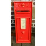 Red fibreglass letter box face plate