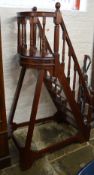 Reproduction mahogany library steps