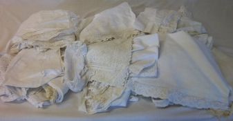 Selection of tray cloths, dressing table