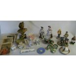 Assorted ceramics etc inc Coalport, Wedg