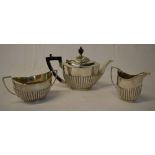 Silver tea set comprising of tea pot, su