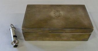 Silver cigarette box with Scottish Order