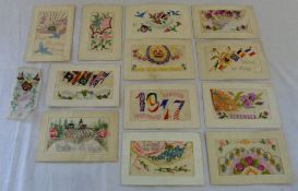 Various silk postcards