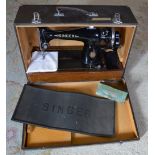 Singer sewing machine in case