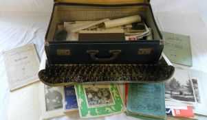 Suitcase of WW1 photographs etc