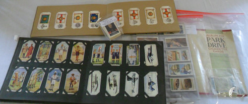 Cigarette cards inc 'regiments', 'garden