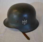 WWII German Nazi M42 single decal helmet