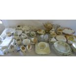 Assorted ceramics and linen inc Royal St