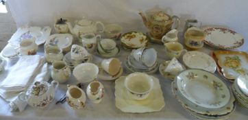 Assorted ceramics and linen inc Royal St