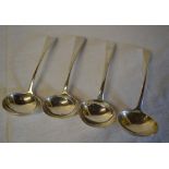 4 Silver small ladles, 2 London 1810 & t