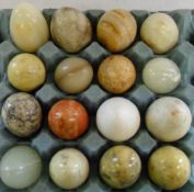 Various stone eggs