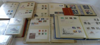 Various stamp albums mainly F.D.C