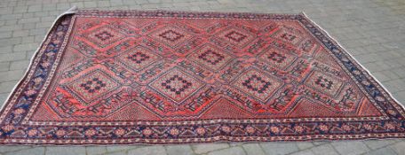 Handwoven Persian Qashqai tribal rug