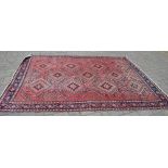 Handwoven Persian Qashqai tribal rug