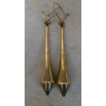 9ct gold long drop earrings L 5 cm 3.3 g