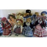 Approx 35 dolls including Leonardo