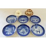 6 Royal Copenhagen Christmas plates, Cor