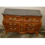 Louis XV style serpentine commode with m