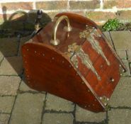 Victorian coal box with shovel