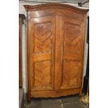 French provincial armoire with shelved i