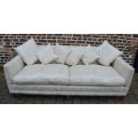 Duresta 3 seater cream dragon pattern up