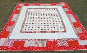 Patchwork quilt 95" x 104"