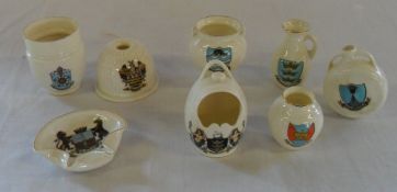 Various Goss crested china