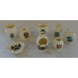 Various Goss crested china