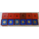 Various commemorative medallions/coins i