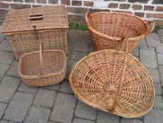 4 wicker baskets