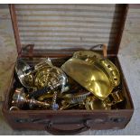 Suitcase of brass including chamber stic