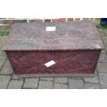 Scrumbled pine blanket box