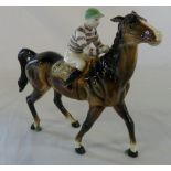 Beswick horse and jockey (AF)