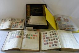 Quantity of stamps inc 3 albums, 7 tins