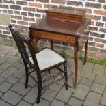 Edwardian ladies inlaid writing desk wit