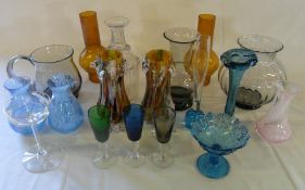 Assorted glassware