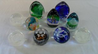 Various Caithness paperweights (10)