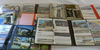 Various Postcard albums containing mainl