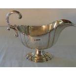 Silver sauce boat Sheffield 1910 Maker C