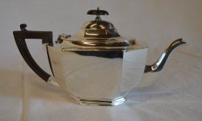 Silver tea pot, Sheffield 1936, total we