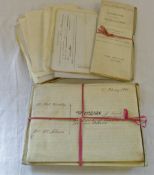 Various old deeds/legal papers relating