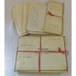 Various old deeds/legal papers relating