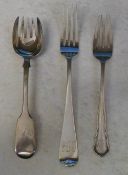 3 silver forks London 1867 Maker Charles
