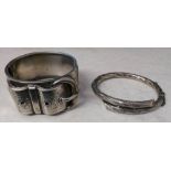 Silver cuff bracelet Birmingham 1912 wei