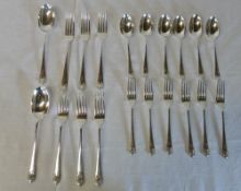 6 large silver forks Birmingham 1903, 6