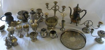 Assorted silver plate