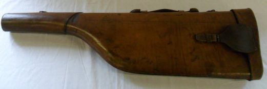 Leather 'leg of mutton' gun case