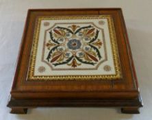 Edwardian tile stand