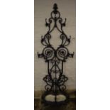 Cast iron hall stand with inset drip tra