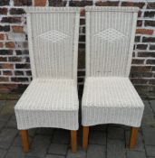 2 Lloyd Loom style conservatory chairs